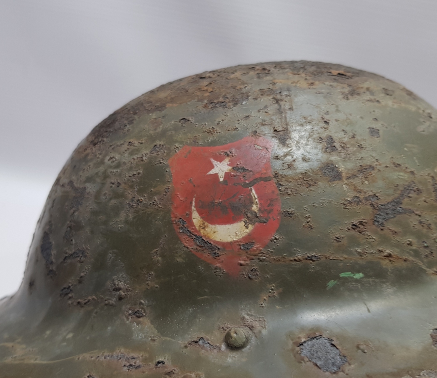 ÜZERİ AY YILDIZLI ÇOK NADİR KORE SAVAŞI TÜRK TUGAYI ASKER MİĞFERİ