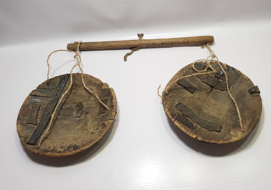 OSMANLI DÖNEMİ EL YAPIMI AHŞAP TERAZİ