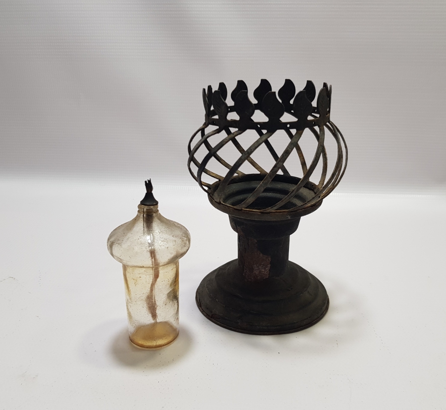 NADİR FORMLU OSMANLI DÖNEMİ İDARE LAMBASI - GAZ LAMBASI