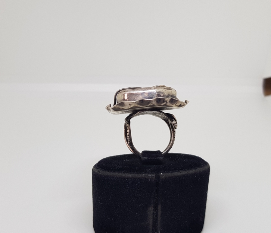 DOĞAL TAŞLI ÖZEL YAPIM BÜYÜK BOY YÜZÜK