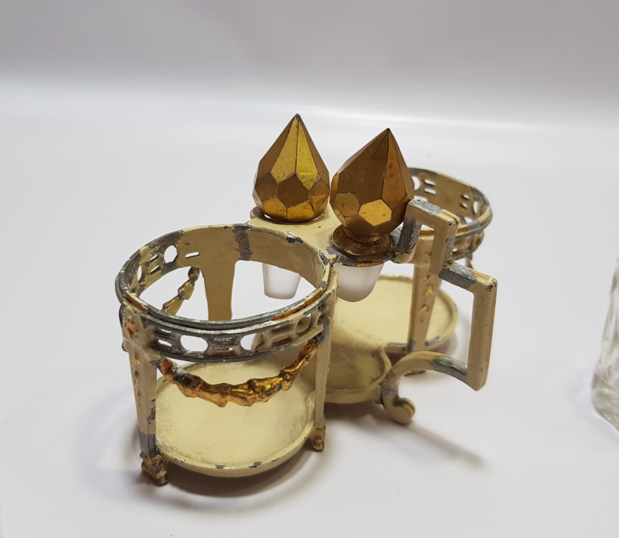 ÜZERİ ALTIN VARAKLI OSMANLI DÖNEMİ ÇOK NADİR BEYKOZ İŞİ ÇİFT SİRKELİK