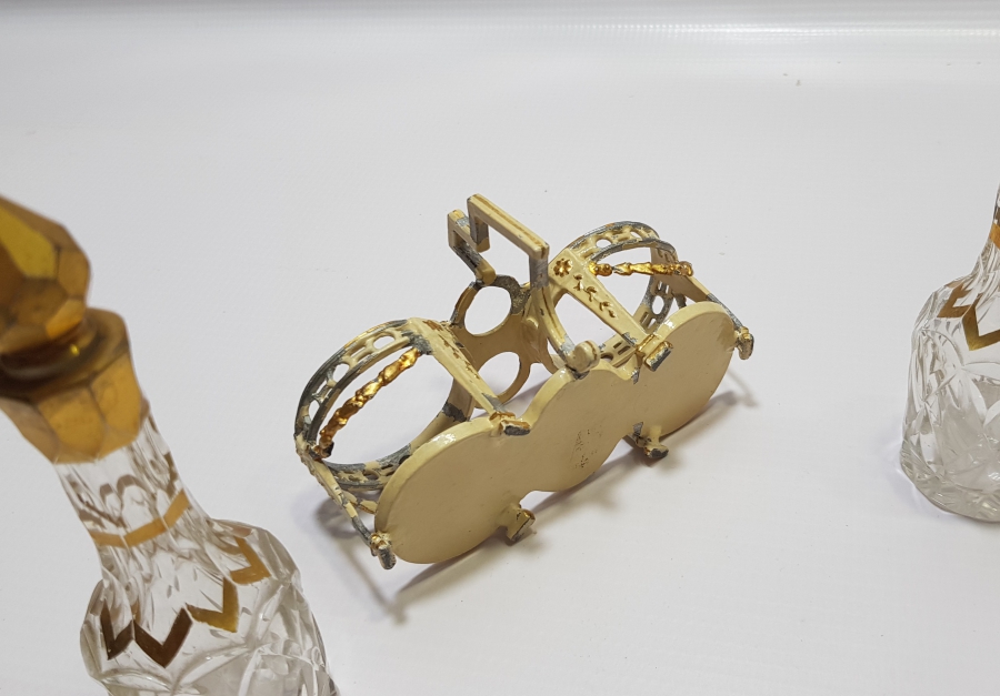 ÜZERİ ALTIN VARAKLI OSMANLI DÖNEMİ ÇOK NADİR BEYKOZ İŞİ ÇİFT SİRKELİK