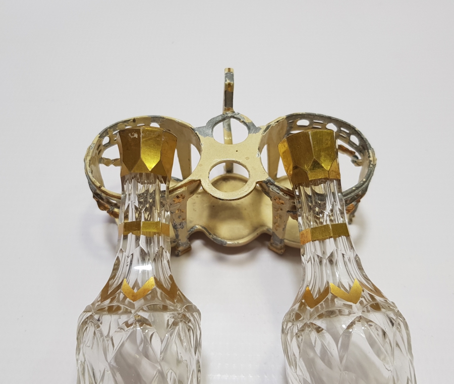 ÜZERİ ALTIN VARAKLI OSMANLI DÖNEMİ ÇOK NADİR BEYKOZ İŞİ ÇİFT SİRKELİK