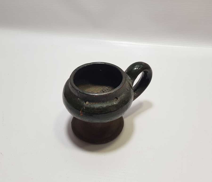 OSMANLI DÖNEMİ ÇANAKKALE İŞİ NADİR FORMLU NARGİLE KÖZLÜĞÜ