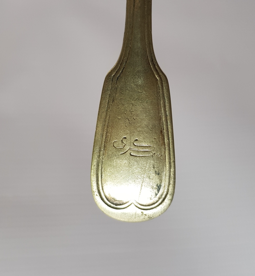 OSMANLI DÖNEMİ SAHİBİNİN ADI YAZILI SUBAY KAŞIĞI