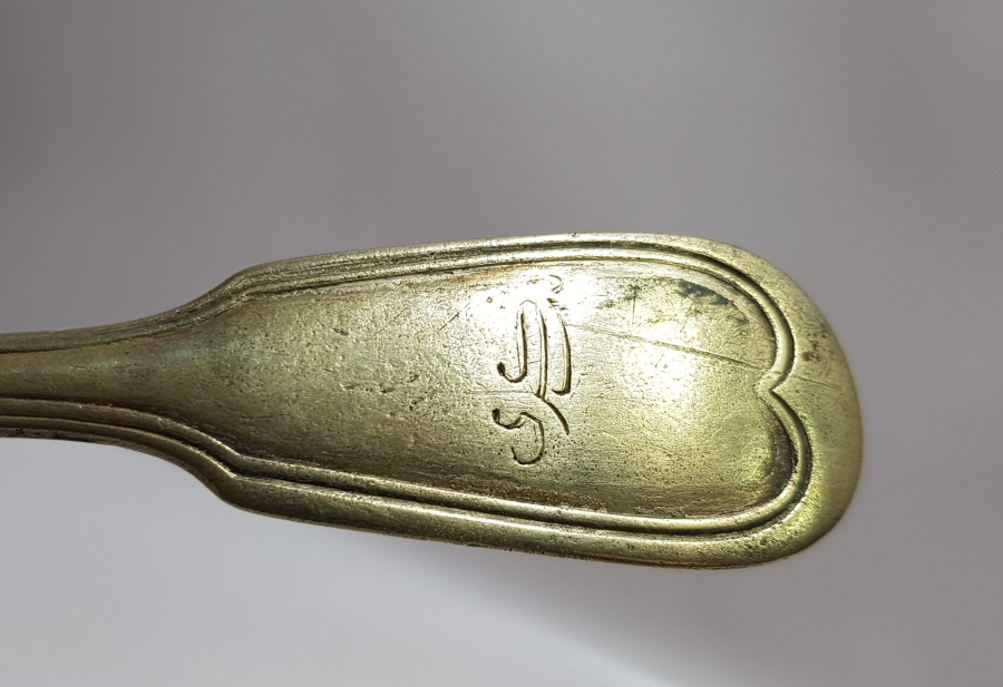 OSMANLI DÖNEMİ SAHİBİNİN ADI YAZILI SUBAY KAŞIĞI