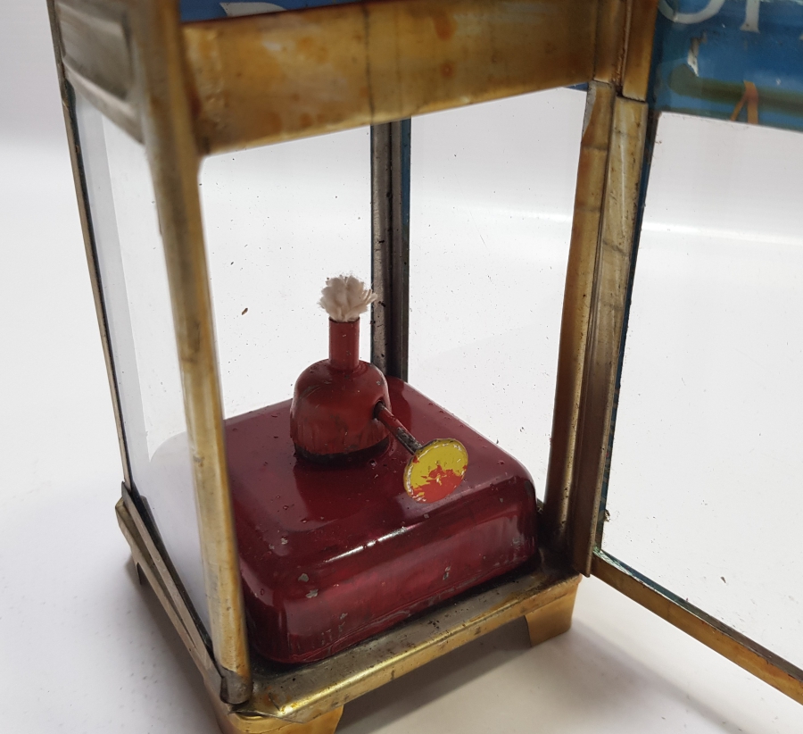 ÇİL KONDİSYONDA EL YAPIMI ANTİKA GAZ LAMBASI - İDARE LAMBASI