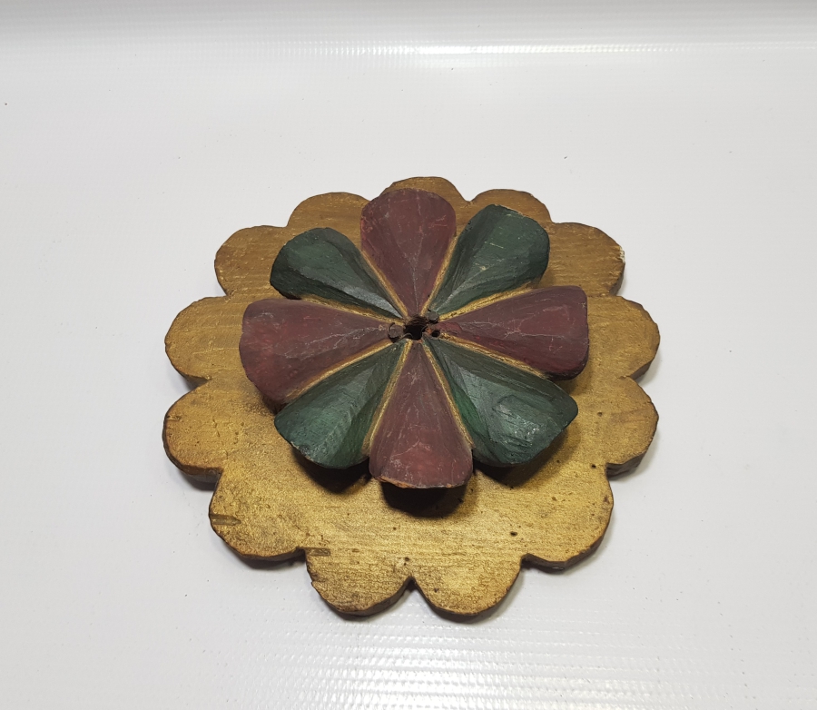 OSMANLI DÖNEMİ ALTIN VARAKLI ÇOK NADİR EDİRNEKARİ TAVAN GÖBEĞİ