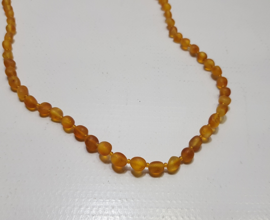 ÖZEL YAPIM ANTİKA DAMLA KEHRİBAR GERDANLIK