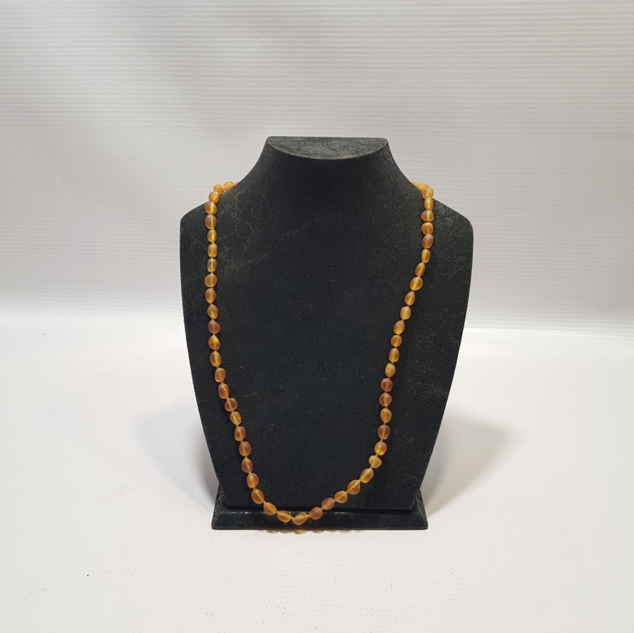 ÖZEL YAPIM ANTİKA DAMLA KEHRİBAR GERDANLIK