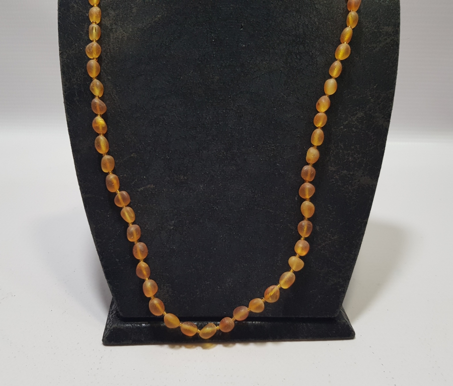 ÖZEL YAPIM ANTİKA DAMLA KEHRİBAR GERDANLIK