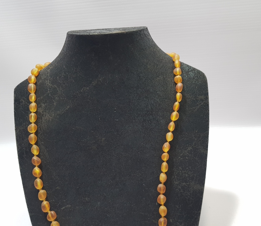 ÖZEL YAPIM ANTİKA DAMLA KEHRİBAR GERDANLIK