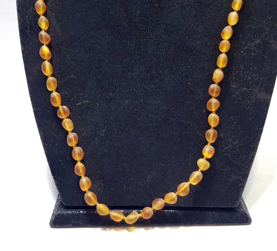 ÖZEL YAPIM ANTİKA DAMLA KEHRİBAR GERDANLIK