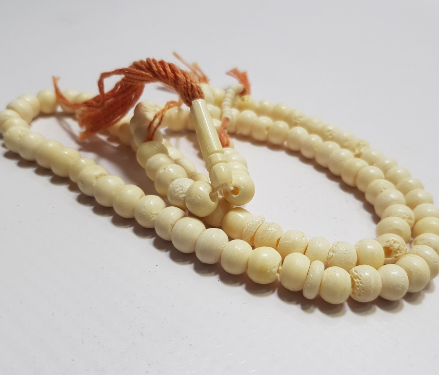 OSMANLI DÖNEMİ ORİJİNAL İPLERİYLE GALALİT NAMAZ TESPİHİ - ZİKİR TESPİHİ