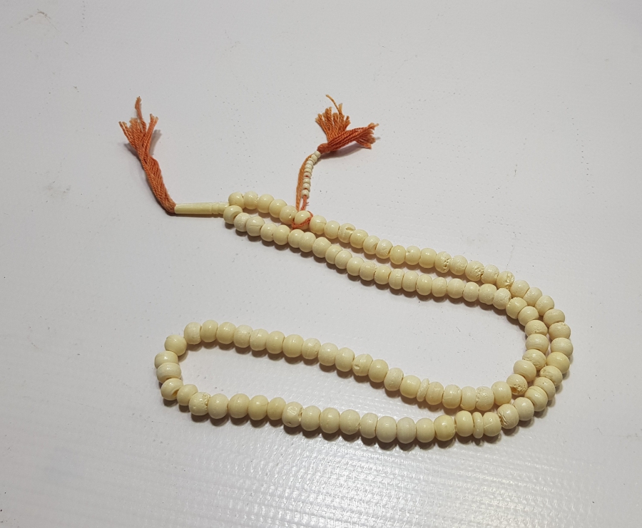 OSMANLI DÖNEMİ ORİJİNAL İPLERİYLE GALALİT NAMAZ TESPİHİ - ZİKİR TESPİHİ