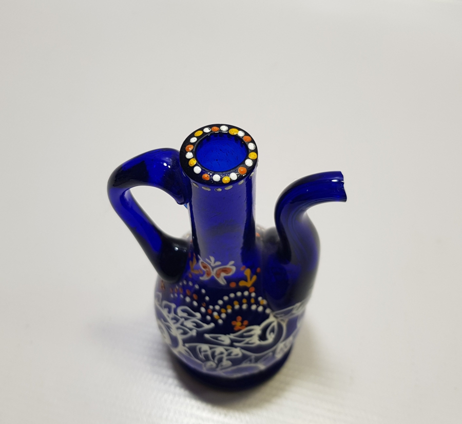 ÜZERİ MİNE İŞÇİLİKLİ OSMANLI DÖNEMİ KOPARMA ZEMZEM İBRİĞİ