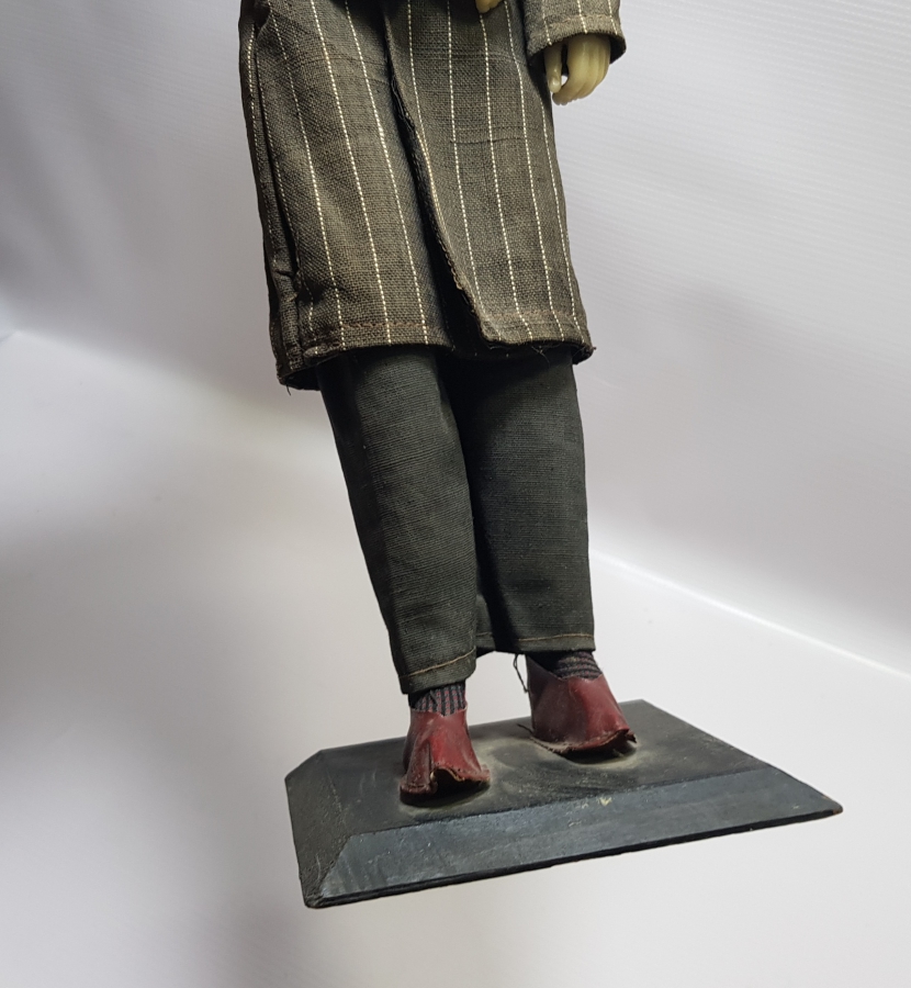 OSMANLI DÖNEMİ BALMUMU VE ORİJİNAL SAKAL İLE YAPILMIŞ DERVİŞ FİGÜRÜ