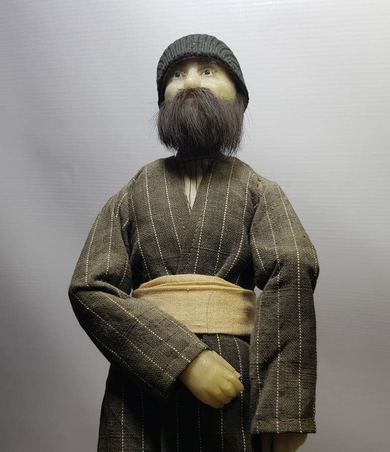 OSMANLI DÖNEMİ BALMUMU VE ORİJİNAL SAKAL İLE YAPILMIŞ DERVİŞ FİGÜRÜ