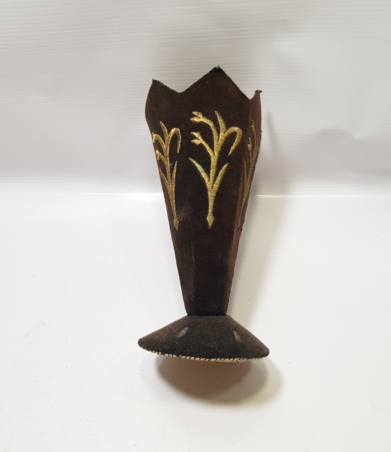 OSMANLI DÖNEMİ SIRMA İŞÇİLİKLİ EL YAPIMI ÇOK NADİR İĞNE OYA VAZOSU