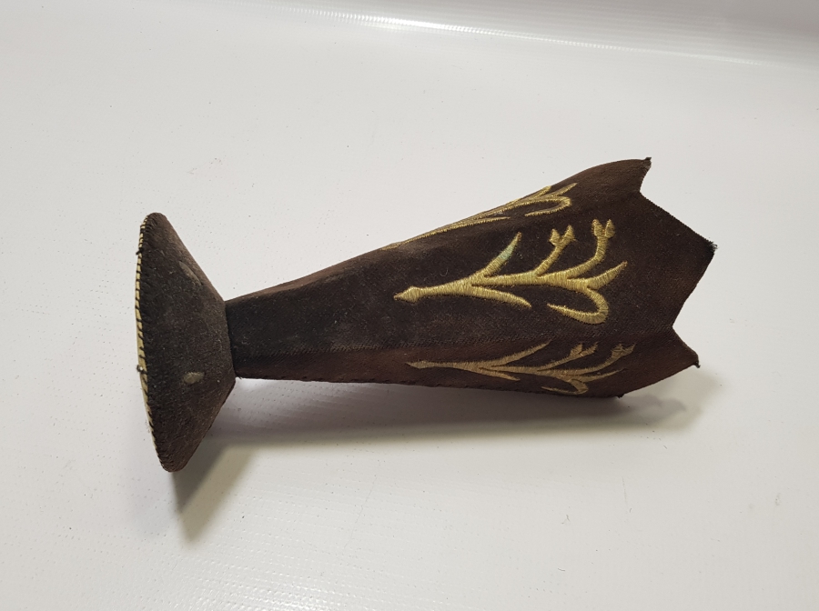 OSMANLI DÖNEMİ SIRMA İŞÇİLİKLİ EL YAPIMI ÇOK NADİR İĞNE OYA VAZOSU