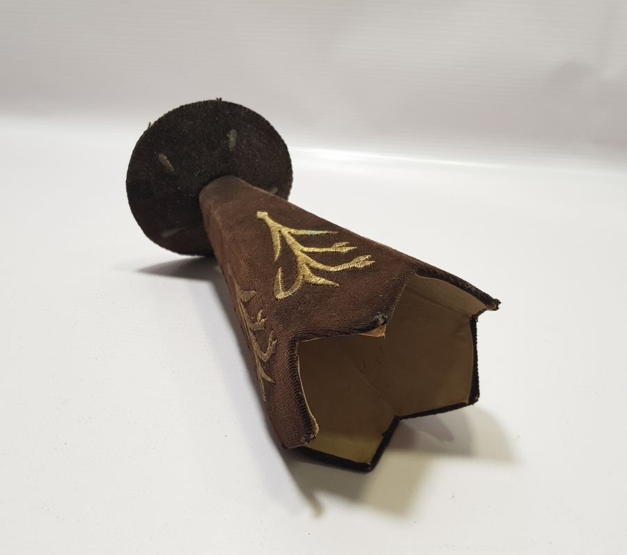 OSMANLI DÖNEMİ SIRMA İŞÇİLİKLİ EL YAPIMI ÇOK NADİR İĞNE OYA VAZOSU