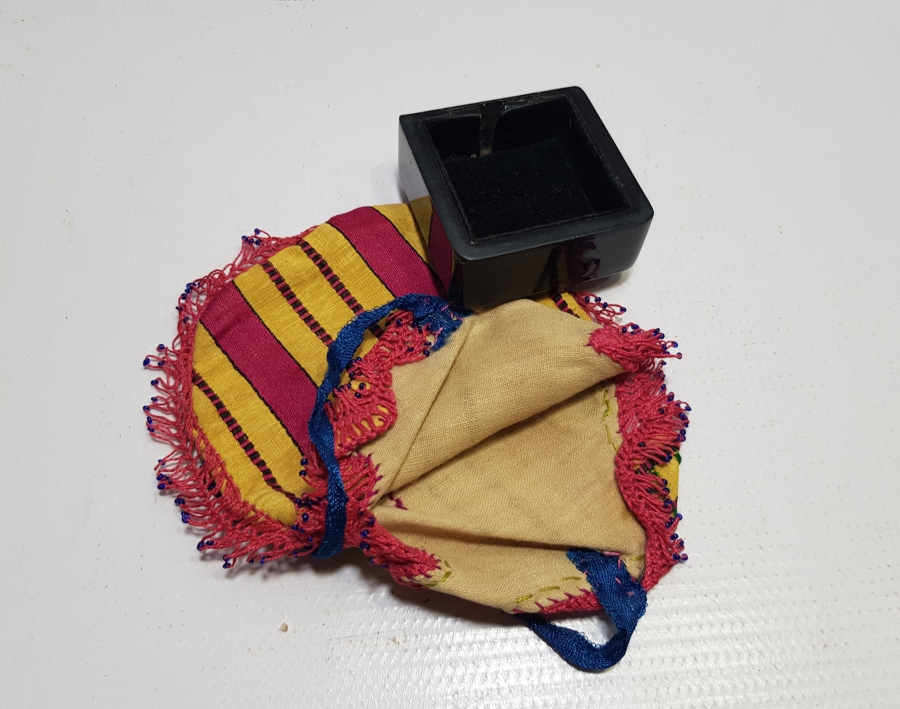 OSMANLI DÖNEMİ EL YAPIMI İPEK KESE