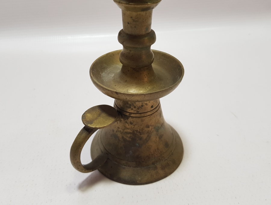 OSMANLI DÖNEMİ HAVAN ŞAMDAN FORMUNDA TUTMAÇLI HATTAT ŞAMDANI