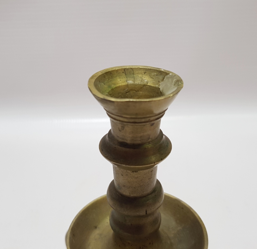 OSMANLI DÖNEMİ HAVAN ŞAMDAN FORMUNDA TUTMAÇLI HATTAT ŞAMDANI