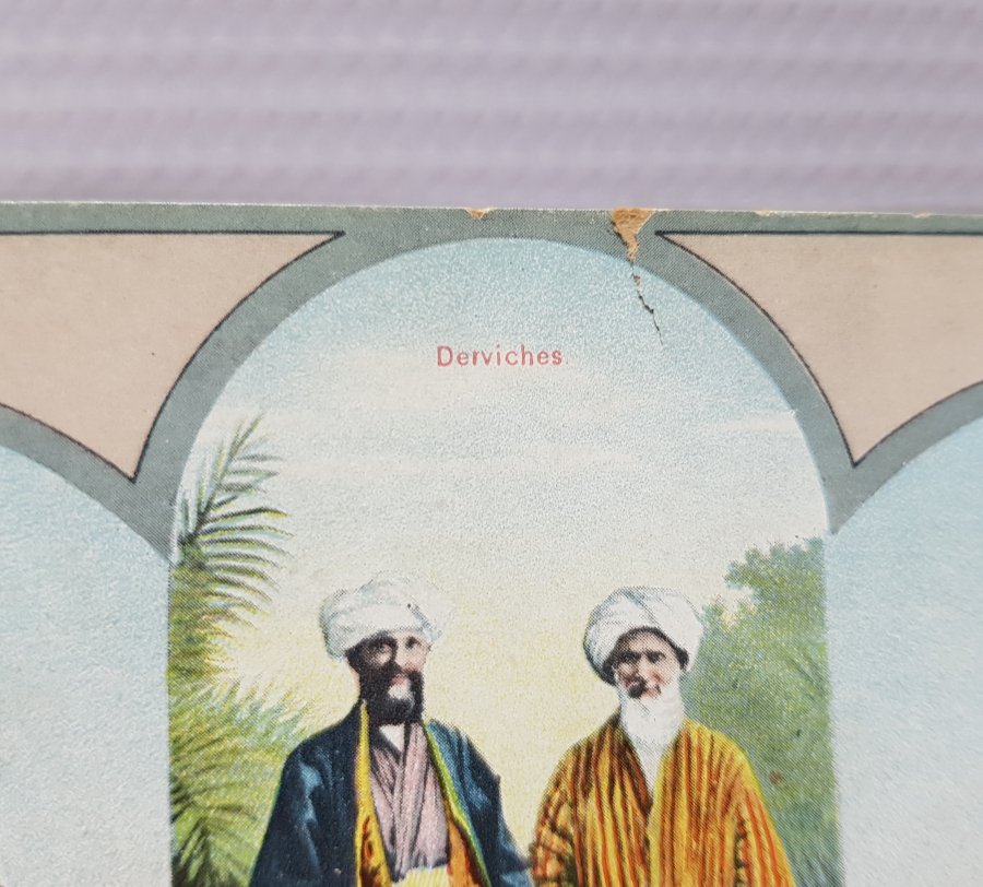 DERVİŞLER GÖRSELLİ OSMANLI DÖNEMİ KARTPOSTAL