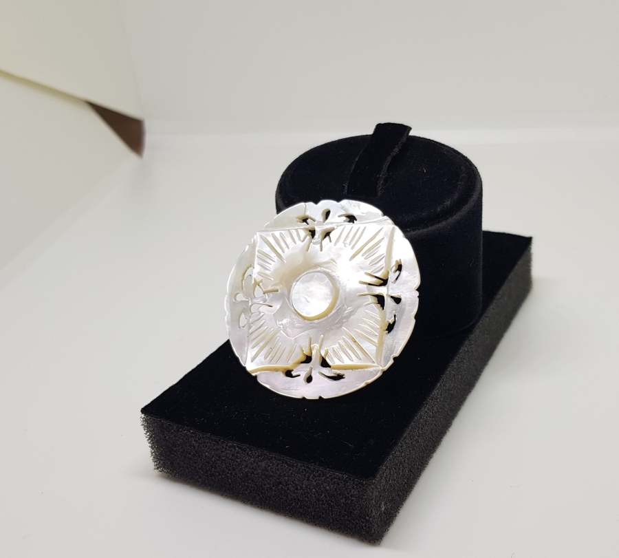 OSMANLI DÖNEMİ EL YAPIMI SEDEF BROŞ