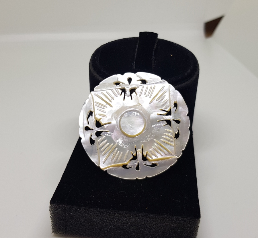 OSMANLI DÖNEMİ EL YAPIMI SEDEF BROŞ