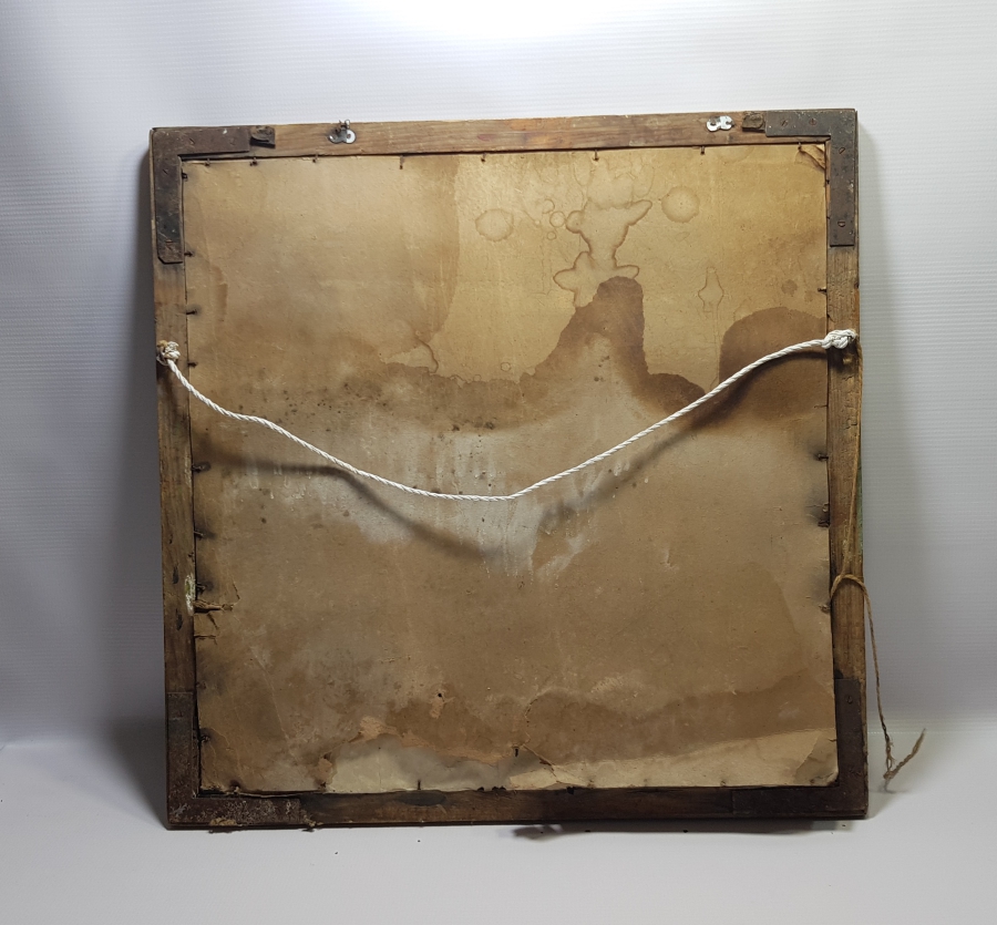 TEKKE İŞİ ALLAH YAZILI DEV BOY CAM ALTI HAT LEVHA