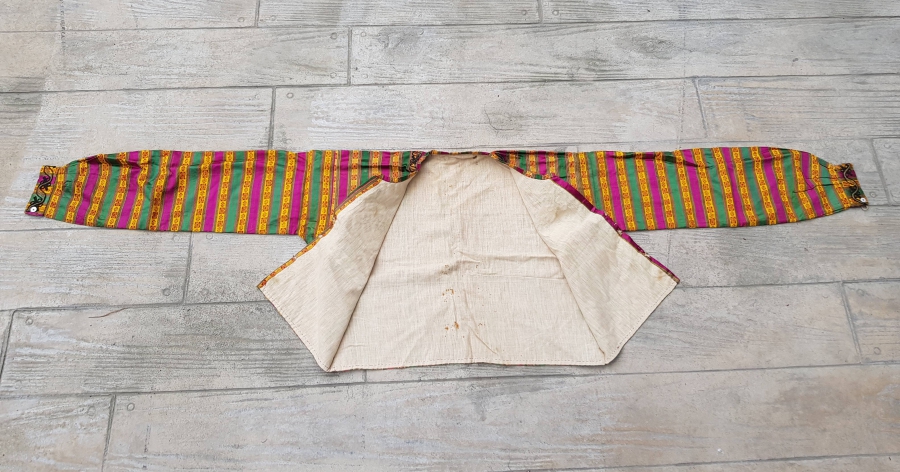 ÜZERİ İŞLEMELİ OSMANLI DÖNEMİ HEREKE İŞİ İPEK GELİN CEPKENİ