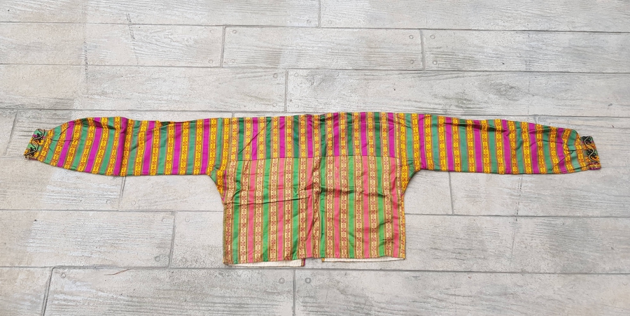 ÜZERİ İŞLEMELİ OSMANLI DÖNEMİ HEREKE İŞİ İPEK GELİN CEPKENİ