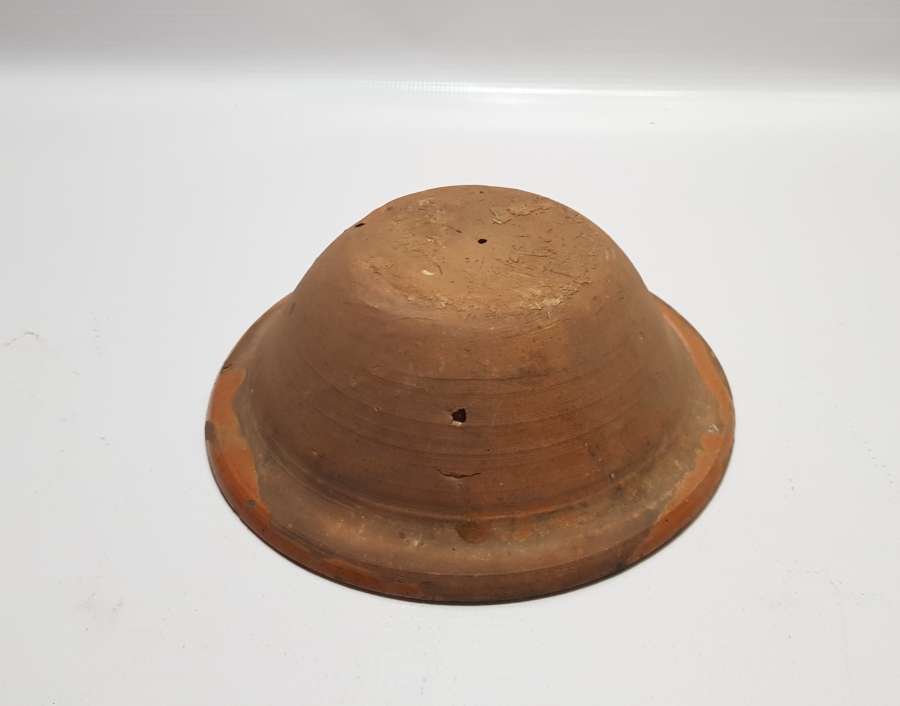OSMANLI DÖNEMİ AKITMA İŞÇİLİKLİ KUBBE FORMLU KINIK HOŞAF KASESİ