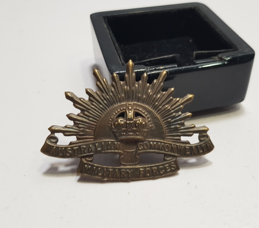 1. DÜNYA SAVAŞI DÖNEMİ NADİR ANZAK ASKERİ ŞAPKA KOKARTI