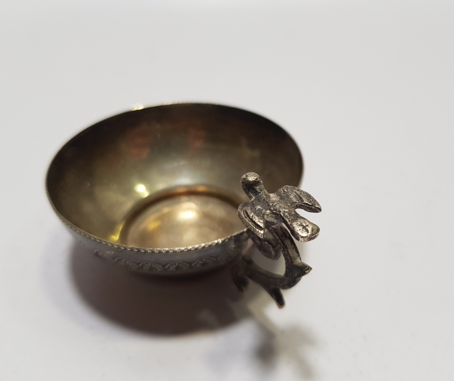 ANTİKA KUŞLU GÜMÜŞ ÇAMÇAK