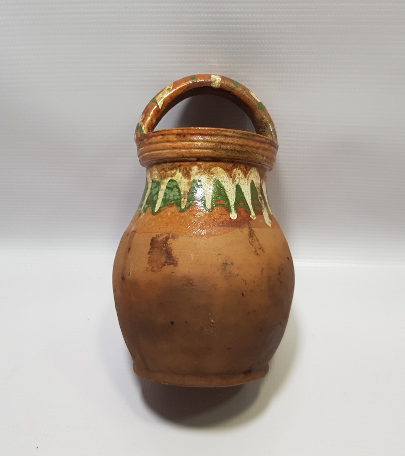 OSMANLI DÖNEMİ KINIK İŞİ NADİR FORMDA TUTMAÇLI BAL KÜPÜ