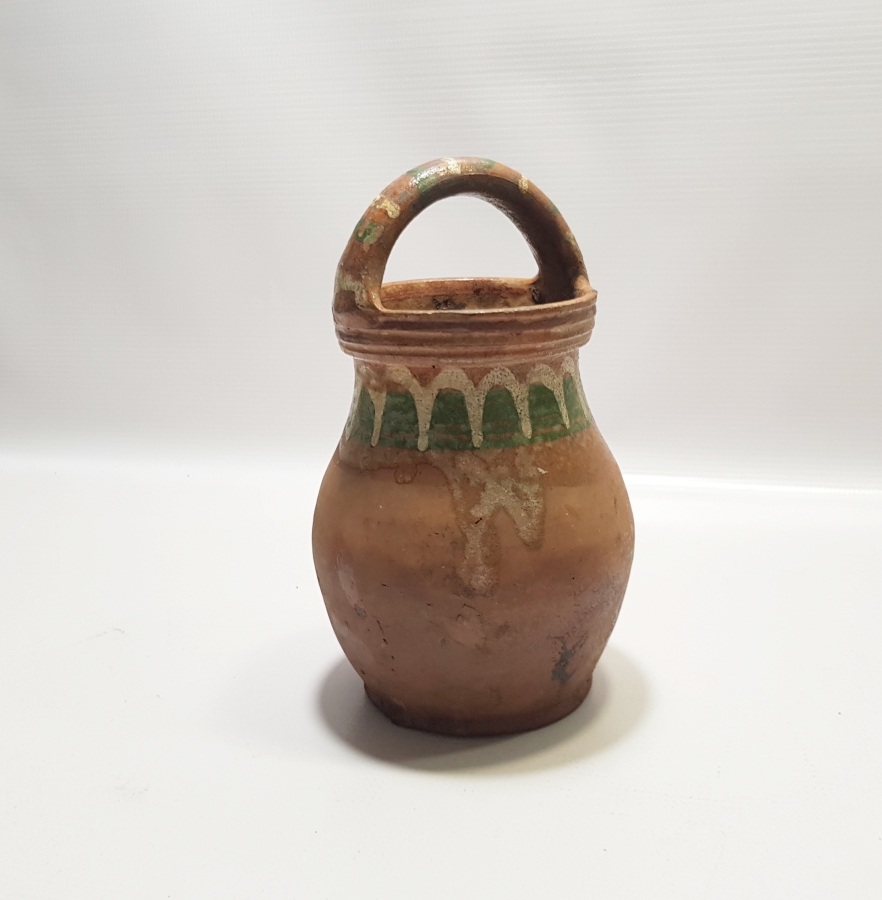 OSMANLI DÖNEMİ KINIK İŞİ NADİR FORMDA TUTMAÇLI BAL KÜPÜ