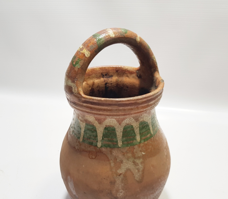 OSMANLI DÖNEMİ KINIK İŞİ NADİR FORMDA TUTMAÇLI BAL KÜPÜ