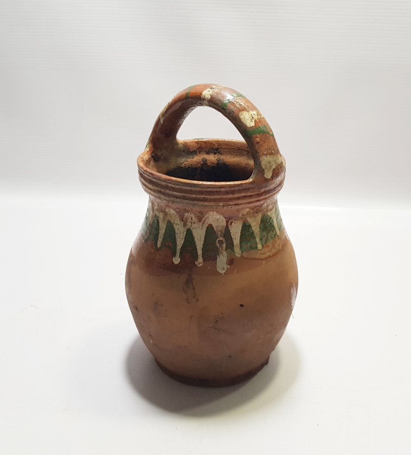 OSMANLI DÖNEMİ KINIK İŞİ NADİR FORMDA TUTMAÇLI BAL KÜPÜ