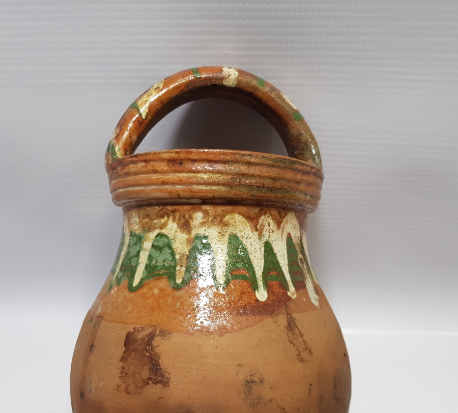 OSMANLI DÖNEMİ KINIK İŞİ NADİR FORMDA TUTMAÇLI BAL KÜPÜ