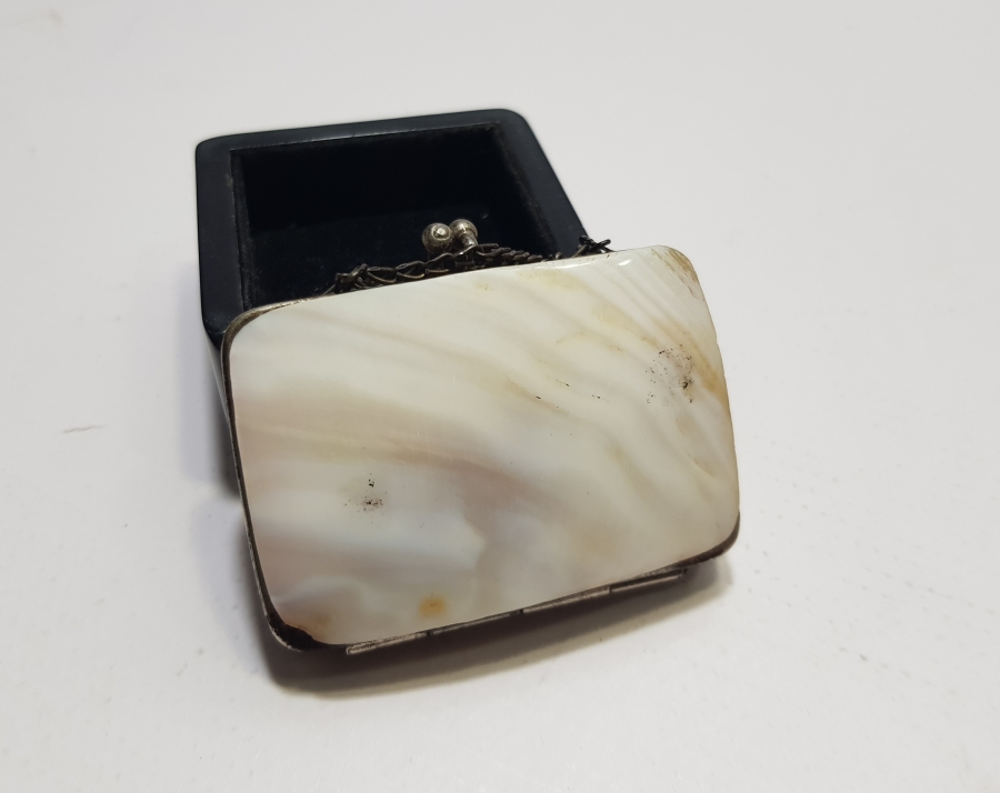 OSMANLI DÖNEMİ SEDEF ÜZERİ EL BOYAMA LEVANTEN İŞİ CÜZDAN