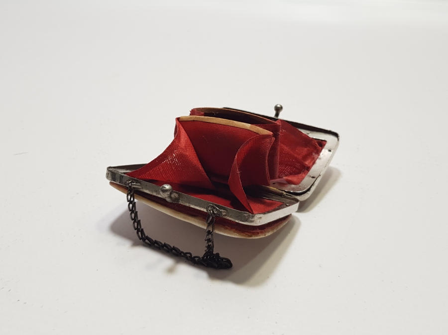 OSMANLI DÖNEMİ SEDEF ÜZERİ EL BOYAMA LEVANTEN İŞİ CÜZDAN