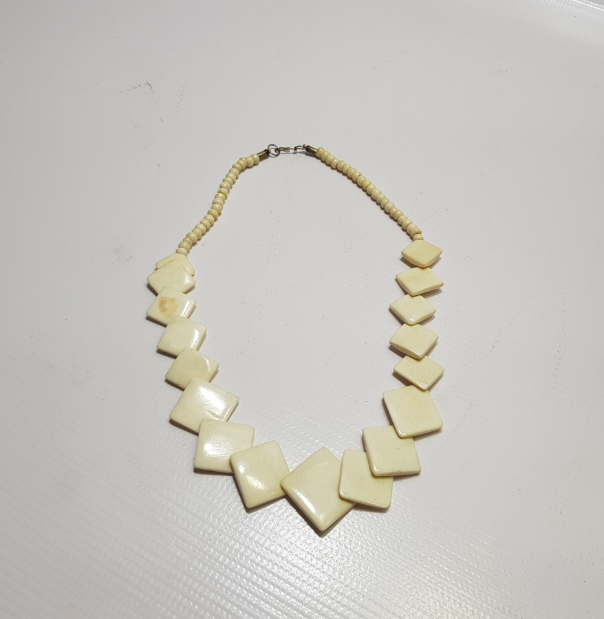 ÖZEL YAPIM ANTİKA KEMİK GERDANLIK