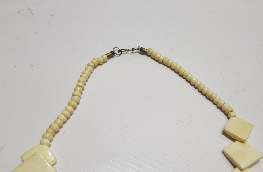 ÖZEL YAPIM ANTİKA KEMİK GERDANLIK