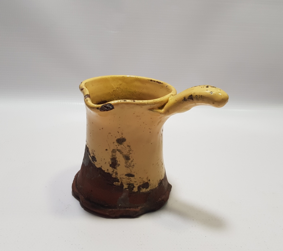 OSMANLI DÖNEMİ NADİR FORMDA ÇANAKKALE İŞİ CEZVE