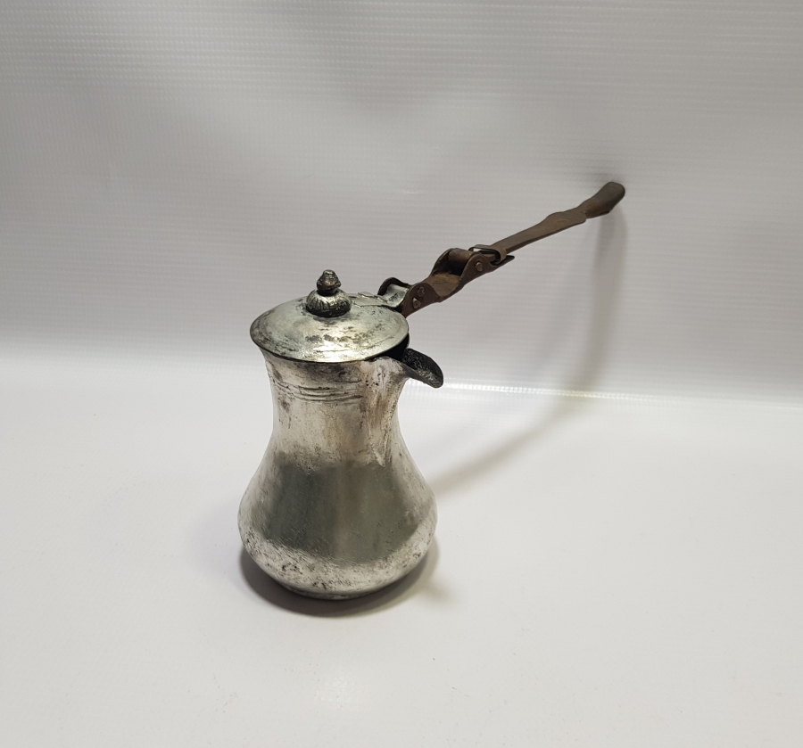 OSMANLI DÖNEMİ PRİMİTİF FORMLU KATLANIR SAPLI KAHVE CEZVESİ