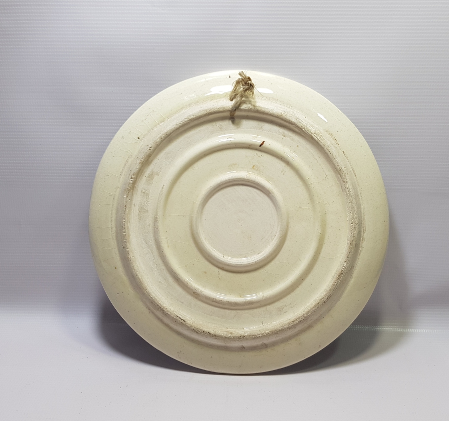 DOĞADAKİ OSMANLI SULTANI KONULU KÜTAHYA İŞİ EL BOYAMA ANTİKA DUVAR TABAĞI