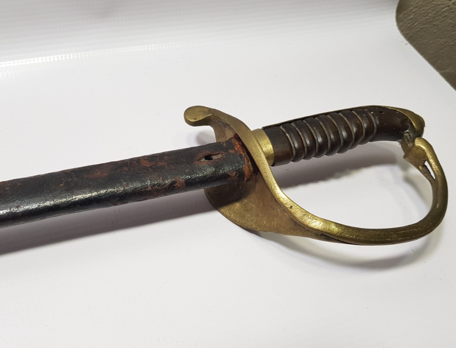 BALÇAĞI AY YILDIZLI VE OSMANLICA POLİS YAZILI İLK DÖNEM OSMANLI POLİS KILICI